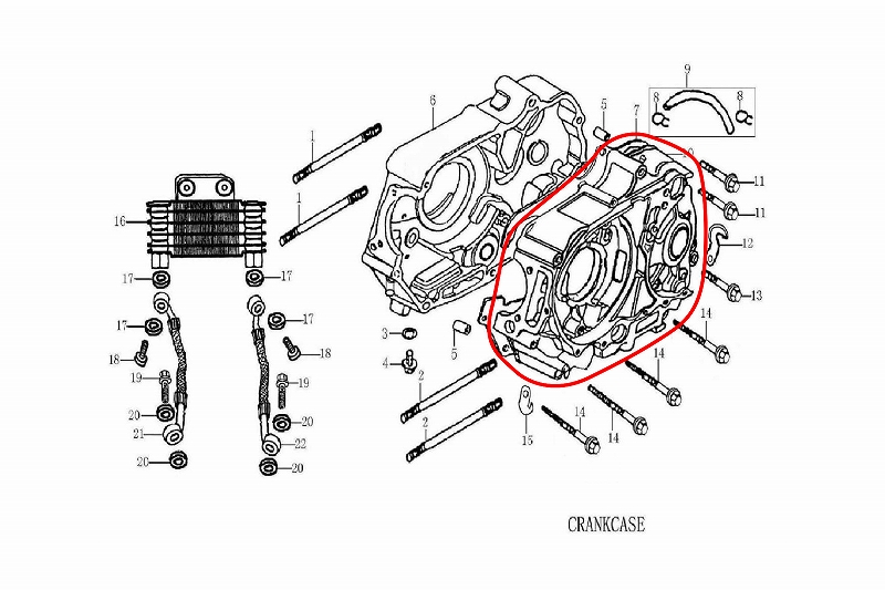 Zongshen Z-1125cc󥸥ѥ󥯥 ¦NO8661 - ɥĤ